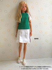 Photo4: Dress: Tennis Dress Set for momoko / ラインワンピースセット (4)