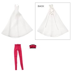 Photo1: Dress: momoko Simple Dress Set, White / momokoシンプルワンピースセット ホワイト (1)