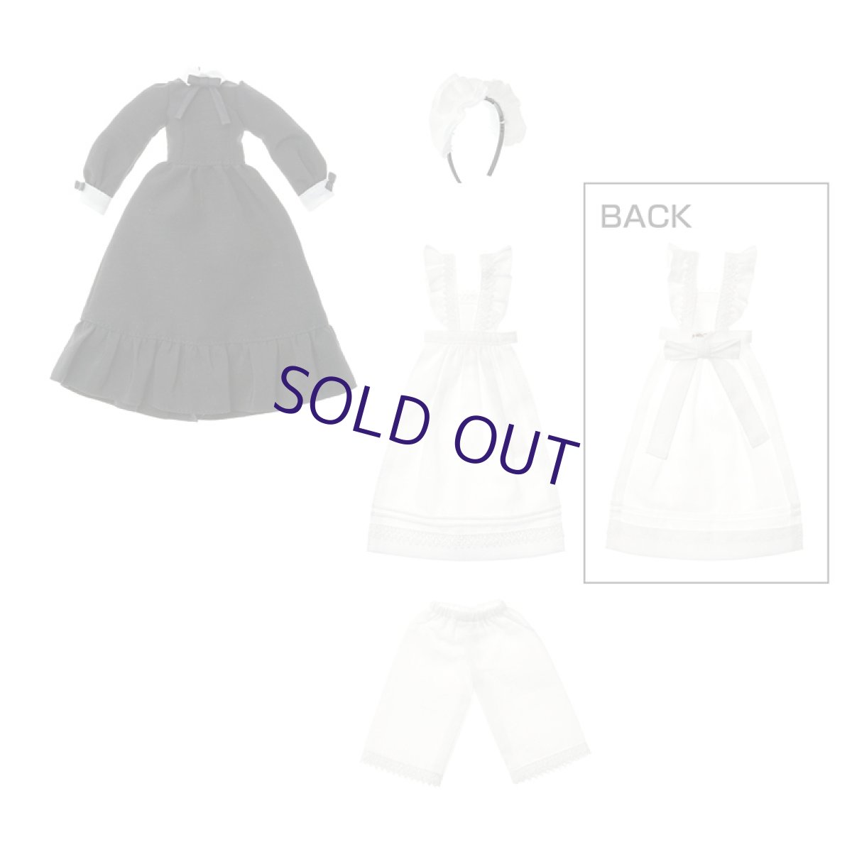Photo1: Dress: Maid Set for ruruko / rurukoメイドセット (1)