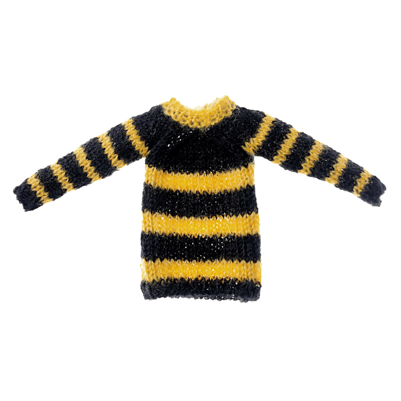 Photo1: Dress: Striped Sweater, Tiger M size (momoko) / 寅ボーダーニットM (1)