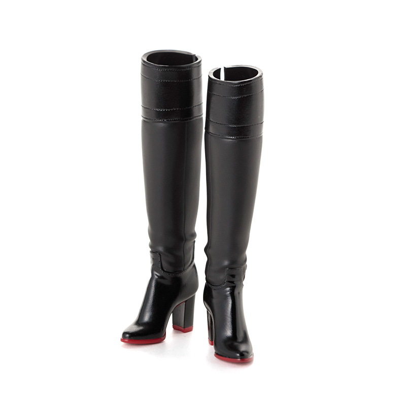Photo1: CCS Long Boots, Black x Red Sole / サイドベルトブーツ ブラック×レッドソール (1)