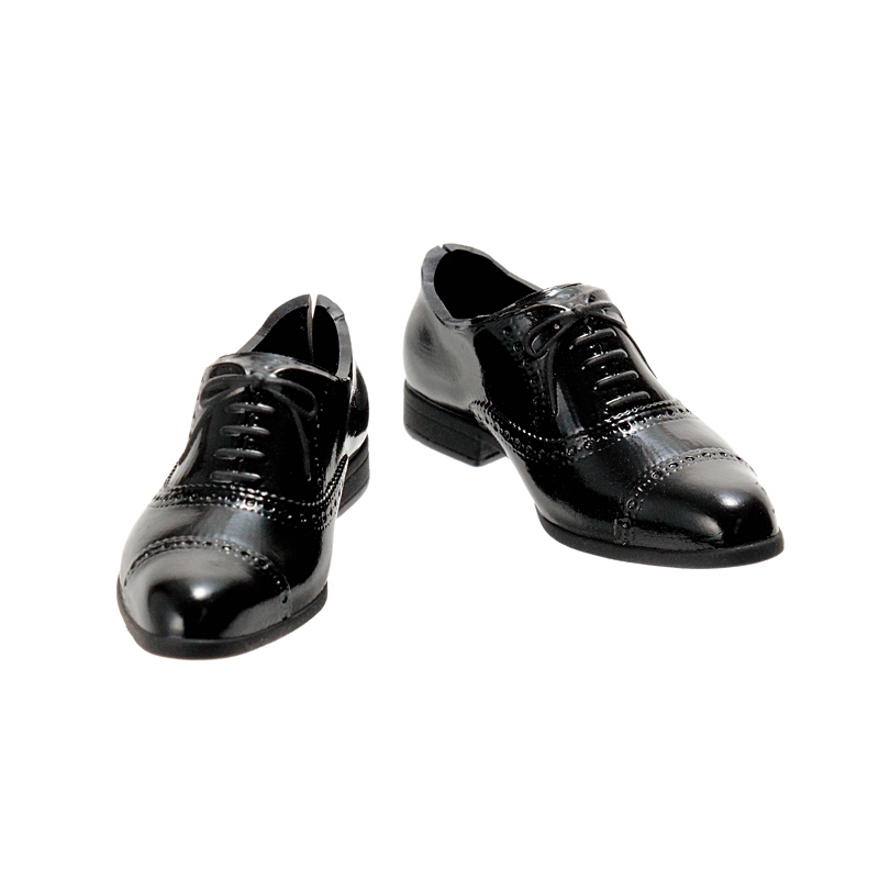 Photo1: Men's Straight Tip Shoes, Black / メンズストレートチップ ブラック (1)