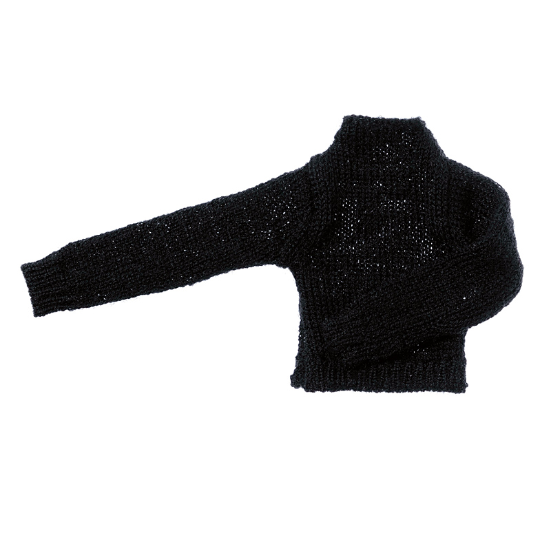 Photo1: Dress: High Neck Knit, Black, for ruruko/ ハイネックニット　ブラック (1)